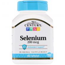 21st Century, Selenium, 200, 60 Capsules