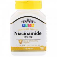 21st Century, Niacinamide, 500, 110 Tablets